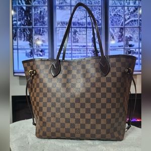 🩵 SOLD!! 🔔 Louis Vuitton Nerverfull Tote MM Damier Ebene